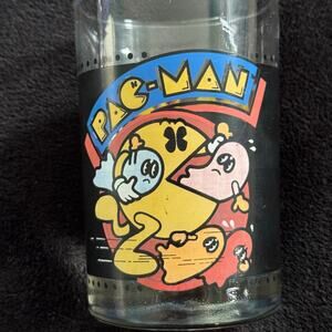 Vintage 1980 Pac-Man Drinking Glass Cup Bally Midway Arby's Collectors Series